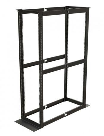 ORK2A-3281-RAL9005 Open rack 19-inch (19"), 32U, height 1625 mm, two-frame, width 550 mm, depth adjustable 800-1250 mm, color black (RAL 9005)