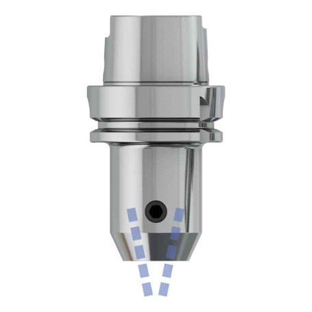 HEIKENEI Mandrel for end mill with shank Weldon HSK-A100, 20 mm A=130 mm with coolant supply KKB