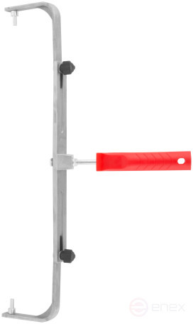 Roller handle, aluminum Ø 8 mm, sliding, width 350-450 mm