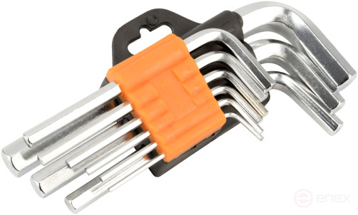 Набор Г-обр. шестигр. 9ч (1.5-10мм; CR-V) АвтоDело (30339)