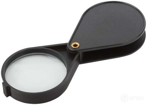 Лупа складная в пластиковом футляре, 50 мм-5Х