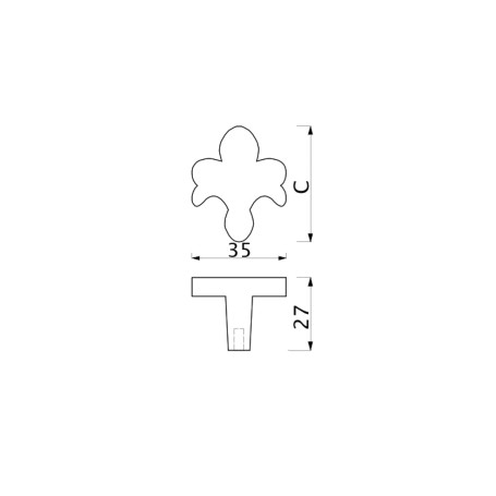 Ручка меб. кнопка мет. MILK серебро белый, AKS