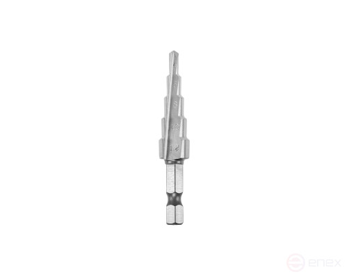Step drill bit 4-12 st.5 (dx=6.3, P6M5) (4;6;8;10;12) HORTZ