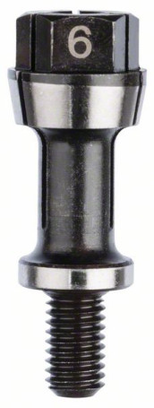 Цанговый патрон, с зажимной гайкой 6 мм, 1608570043