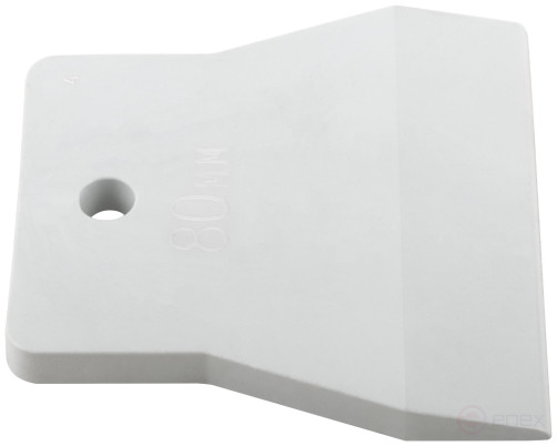 White rubber spatula 80 mm