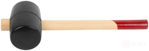 Rubber mallet, wooden handle 65 mm ( 600 gr )