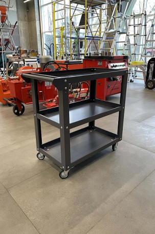 Tool trolley Industrialist with rubber mat, 75 mm