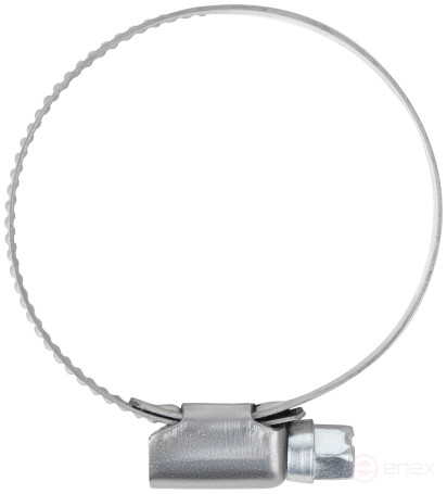 Хомут обжимной накатной, ширина 9 мм, нерж.сталь 32-50 мм