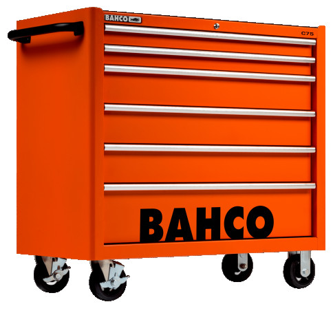 Tool cart XL , 6 drawers, orange