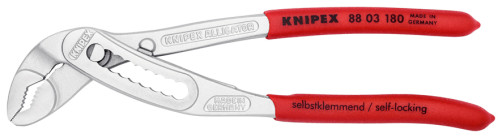 KNIPEX ALLIGATOR® клещи переставные, 42 мм (1 1/2"), под ключ 36 мм, L-180 мм, хром, 1-к ручки