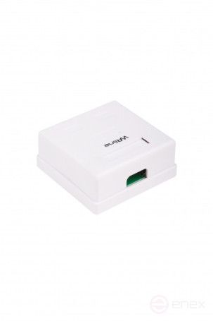 WRline WR-WS-8P8C-C5E-2 Розетка компьютерная RJ-45, категория 5e, неэкранированная, двойная, внешняя, Dual IDC, цвет белый