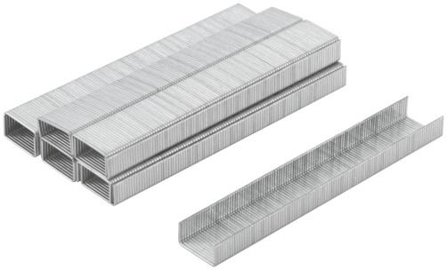 Stapler staples, hardened 11.3 mm x 0.7 mm, (narrow type 53) 6 mm, 1000 pcs.