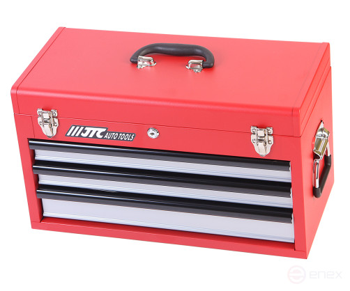 Набор инструментов 66 предметов в переносном инструментальном ящике (3 лотка) JTC