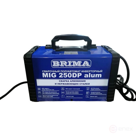 Semi-automatic inverter welding machine MIG-250DP alum BRIMA