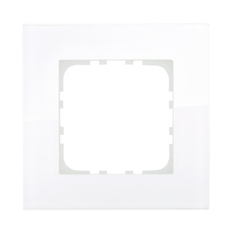 Frame 1-post, natural glass (white) LK80