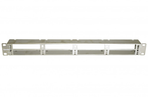 PPTR-19-8CU-STL Patch panel 19" for pre-determined copper and optical cassettes, 8 slots for cassettes, 1U