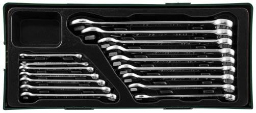 W26116SP Set of combined wrench keys in a bed, 6-24 mm, 16 items