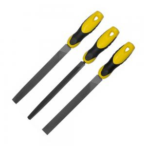 Set of 3 STANLEY 0-22-464 files, 200 mm, with a personal notch (flat, semicircular, triangular)