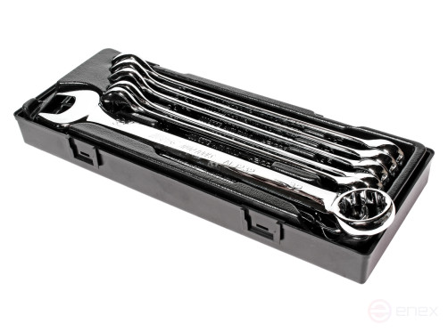 Набор ключей комбинированных 24-32мм с зеркальной полировкой 8 предметов в кейсе JTC