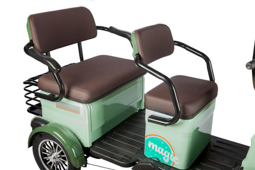 Electric tricycle Rutrike Gelbert Kang 48V/60V 800W, green