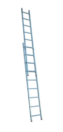 Aluminum ladder 2-section universal 13 steps. (2x13) Standard