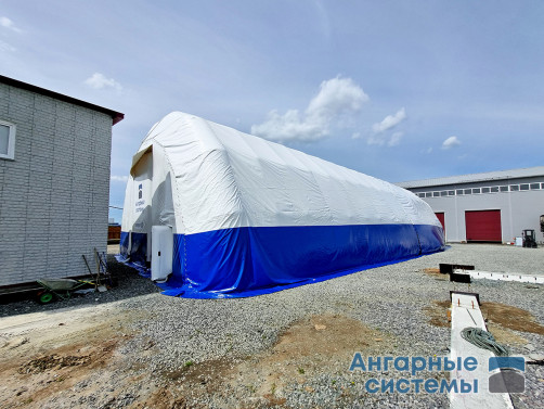 Inflatable Prefabricated PVC Hangar with Double Gates — Mobile Warehouse