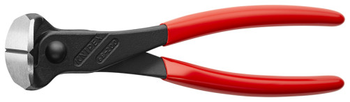 Wire cutters end., cut: provol. soft. Ø 4 mm, provol. cf. Ø 3.5 mm, solid. Ø 2.8 mm, L-200 mm, 61 HRC, black, 1-K handles