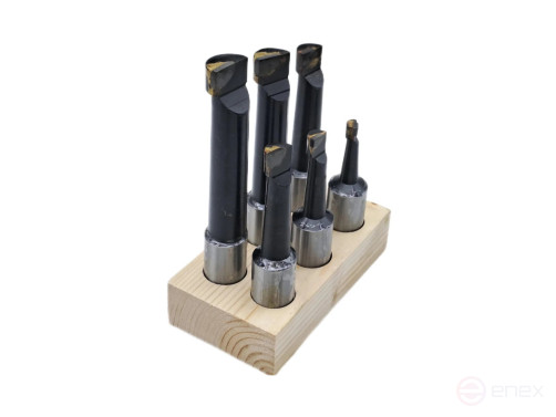 A set of 6 cutters. for boring heads f 100 mm (F1-25 mm) TORNERI T020242