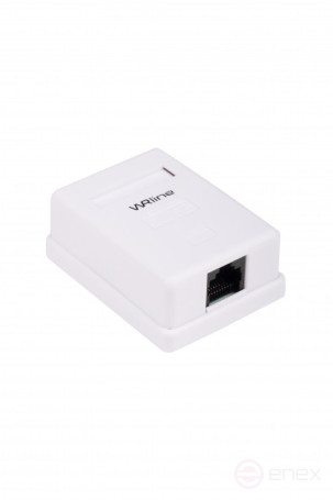 WRline WR-WS-8P8C-C5E-1 Computer socket RJ-45, category 5e, unshielded, single, external, Dual IDC, color white