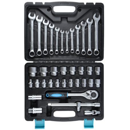 Tool Kit 37 prem. 1/2"DR, CrV AUTOVIRAZH AV-212037