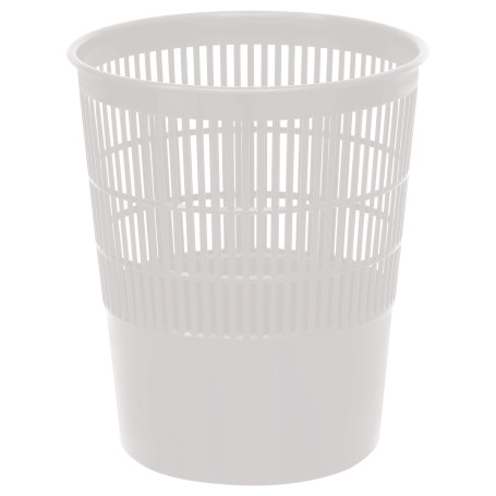 Paper basket STAMM, 14L, mesh, white