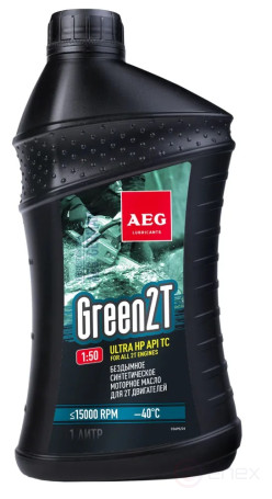 AEG GREEN HP 2T Motor Oil API TC Synthetic Oil 1L