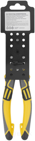 Плоскогубцы комбинированные "Смарт", трехцветные прорезиненные ручки, никелевое покрытие 200 мм