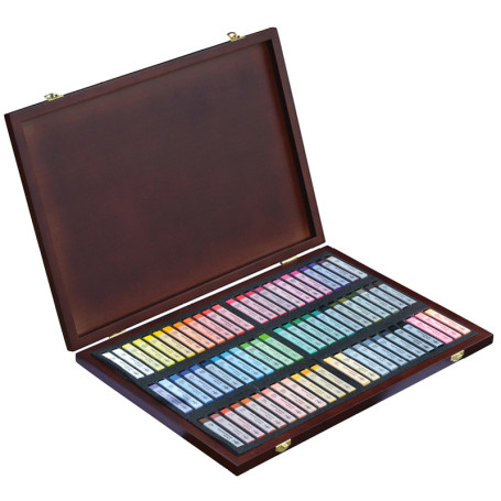 Pastel art range "Old Master", 72 colors, in wood. the box