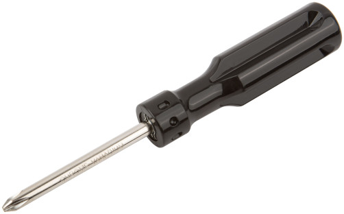 Adjustable screwdriver, CrV steel, black plastic handle 6x70 mm PH2/SL6