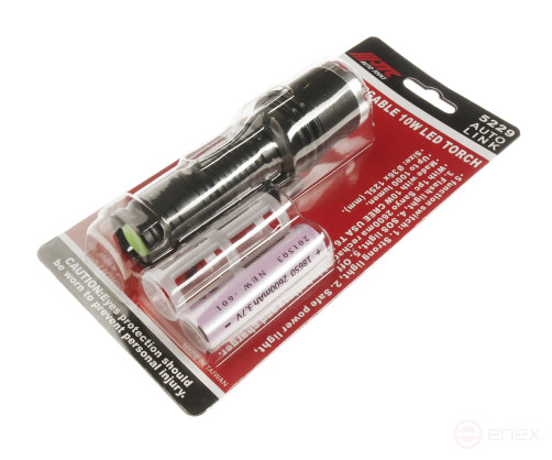 12V LED Rechargeable Flashlight 10W JTC