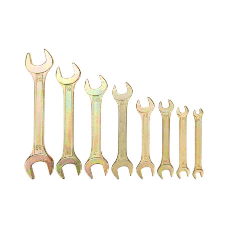 A set of REXANT horn keys (6x7-20x22 mm), 8 pcs., yellow zinc