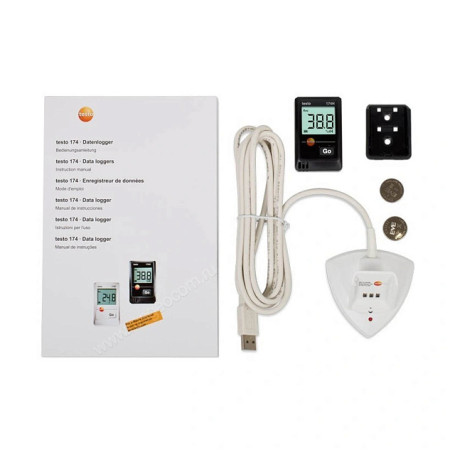 Testo 174H logger with USB interface