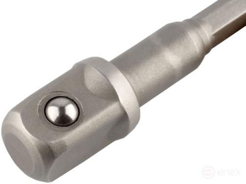 Adapter holder for heads and inserts (1/2"<-->HEX1/4", L=73mm) Avtodor 44803