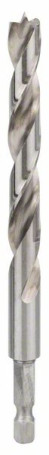 Spiral drill bit for wood with hex shank 1/4" 10 x 87 x 133 mm