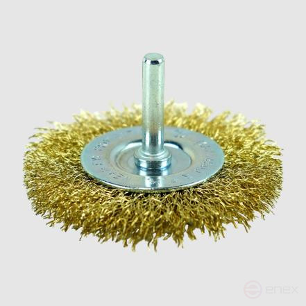 Disc cord brush (latuned steel 0.3 mm, diameter 75 mm, shank 6 mm) BERGER BG1730