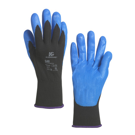 KleenGuard® G40 Перчатки с нитриловым покрытием - Индивидуальный дизайн для левой и правой руки / Синий /7 (5 пачек x 12 пар)
