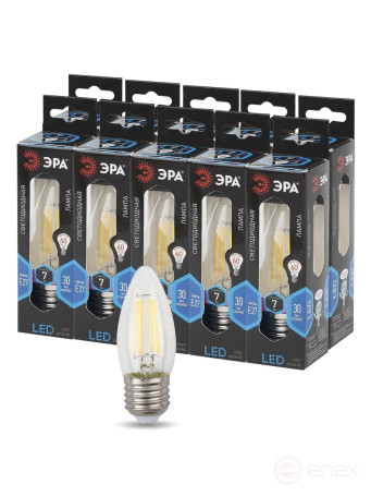 LED ERA Lamp F-LED B35-7W-840-E27 7W Filament Candle Neutral White Light E27