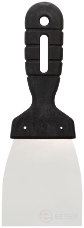 Шпатель 80 мм, нержавеющая сталь, пластиковая ручка