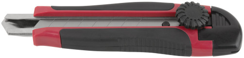 Technical knife "Strong" 18 mm reinforced, rubberized, rotatable.the clamp