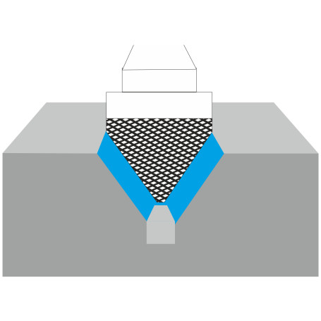 Борфреза KORNOR коническая 60°, 16 мм, двойная насечка