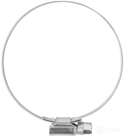 Crimping knurled clamp, width 12 mm, stainless steel.steel 50-70 mm