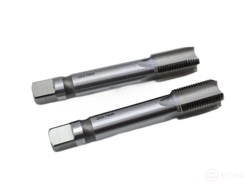 Метчик трубный машинно-ручнoй G 5/8" Р6М5 комплект из 2-х штук TORNERI Т017439