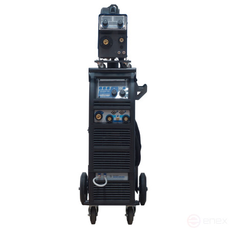 Инверторный сварочный полуавтомат для сварки алюминия AuroraPRO SKYWAY 350 DUAL PULSE с водяным охлаждением и выносным механизмом подачи проволоки