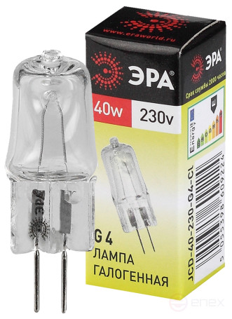 Halogen lamp ERA JCD-40W-230V-CL-G4 40W Capsule Warm white light G4